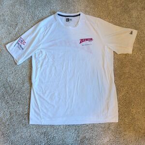 New Era T-Shirt Mens Large White Zephyr Roller Coaster New Orleans Yacht Club